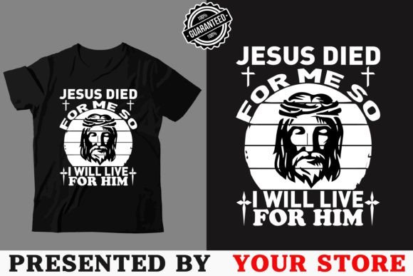 Christian God T-shirt Design, Vector Tem for T-Shirt Designs