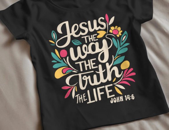 Christian Png for Jesus the Way T-Shirt Designs