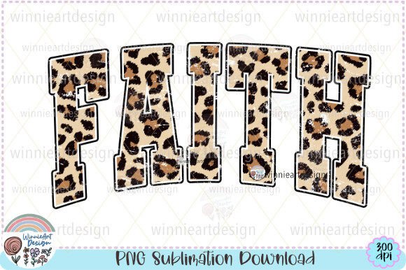 Faith Christian Quote Leopard Jesus T‑Shirt Designs