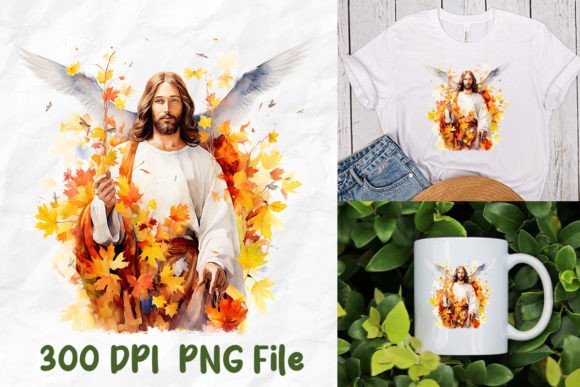 Jesus Christ Angel Wing Heaven Fall Leaf: A T-Shirt Design Review