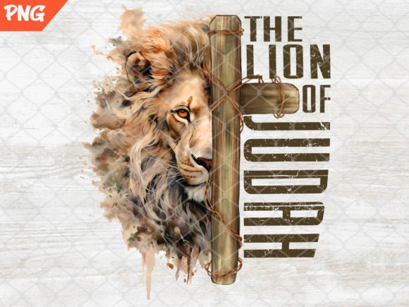 Jesus Lion of Judah Christian Png T-Shirt Designs