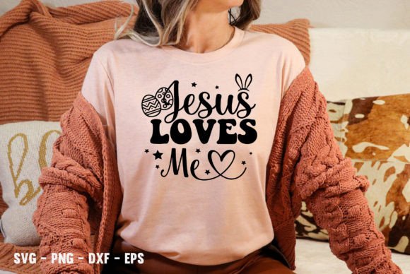 Jesus Loves Me SVG Faith Family T-Shirt Designs