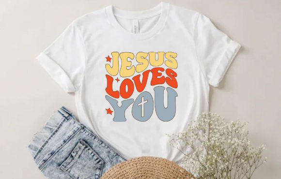 Jesus Loves You Retro Design: A Designer's Review for T-Shirt Brands
