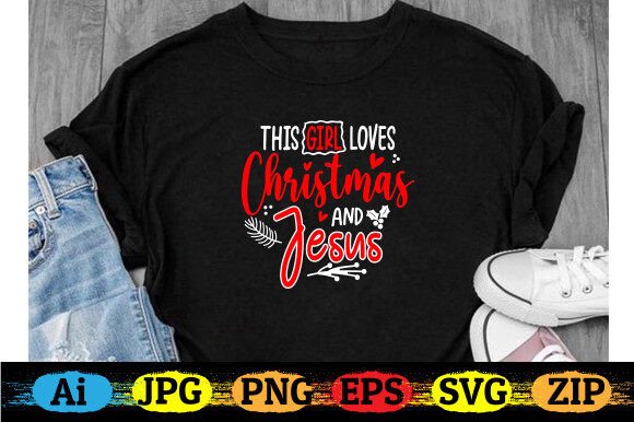 This Girls Loves Christmas and Jesus T-Shirt Designs Review for Crafters
